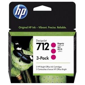 Tusz HP HP Atrament 712 3-Pack 29-ml Magenta DJ Ink