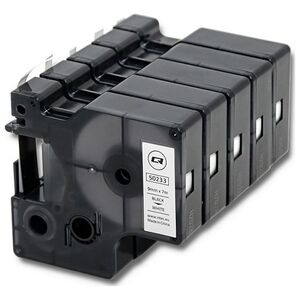 Qoltec Taśma Qoltec do DYMO D1 40913 | 9mm x 7m | Biała/ Czarny nadruk