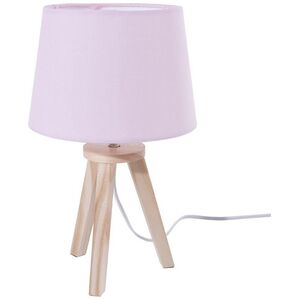 Lampa stołowa Atmosphera Lampka nocna z różowym abażurem 31 cm