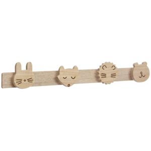 Atmosphera Dziecięcy wieszak z 4 haczykami Animals 55x8,5 cm
