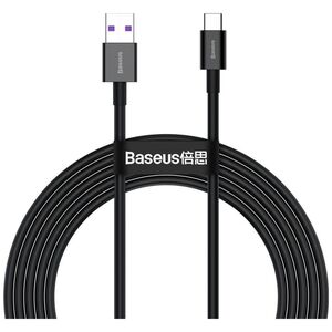 Kabel USB Baseus USB-A - USB-C 2 m Czarny (CATYS-A01)