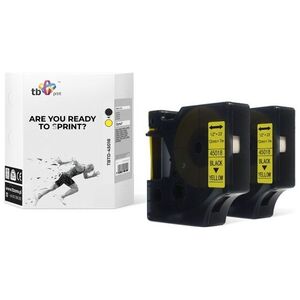 TB Print Taśma TBTD-45018 do DYMO Czarny na Żółtym 12x7mm 2 szt.