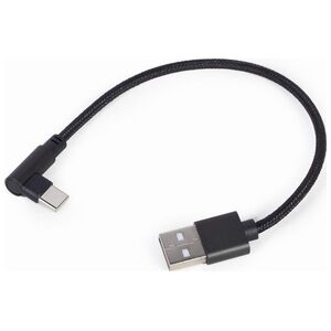 Kabel USB Gembird USB-A - USB-C Czarny (CC-USB2-AMCML-0.2M)