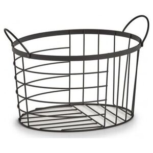 Zeller Kosz do przechowywania, metalowy, czarny, 35x23,5x23 cm