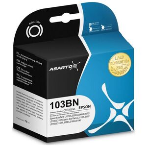 Tusz Asarto Tusz Asarto do Epson 103BN | C13T00S14A | 70 ml | black