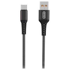 Kabel USB Denmen USB-A - USB-C 1 m Czarny (29355)