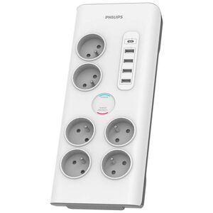 Listwa zasilająca Philips SPN przeciwprzepięciowa 6 gniazd 2 m biała (1_792802)