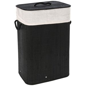 Kosz na pranie Vilde 60L czarny