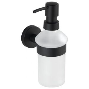Dozownik do mydła dozownik mydła Bosio 200 ml stal nierdzewna matowa czarno-biała