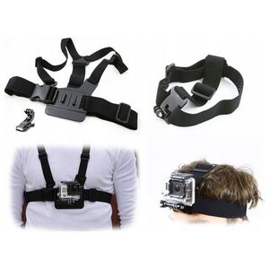 Xrec Zestaw 2w1 Szelki + Opaska Na GŁowĘ Do Gopro Hero 4 3+ 3 2 1