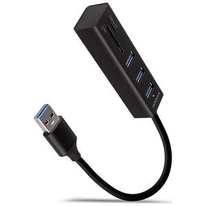 HUB USB Axagon 1x SD 1x microSD  + 3x USB-A 3.2 Gen1 (HMA-CR3A)