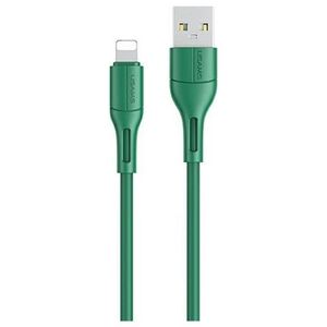 Kabel USB Usams USB-A - Lightning 1 m Zielony (SJ500USB04)