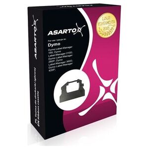 Asarto Taśma Asarto do DYMO D12/7/BK/T | S0720500 | black/transparent