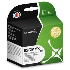 Tusz Asarto Tusz Asarto do HP 62CMYX | C2P07AE | 18ml | color