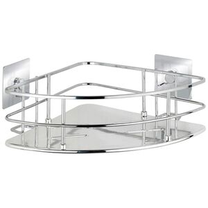 Koszyk prysznicowy Wenko wieszak prysznicowy i wannowy Quadro Turbo-Loc 27,5 cm stal nierdzewna