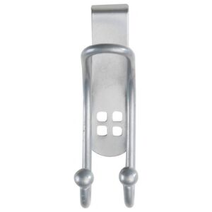 Wenko haki drzwiowe 3,2 x 9,5 x 6 cm stal nierdzewna srebrna 2 sztuki