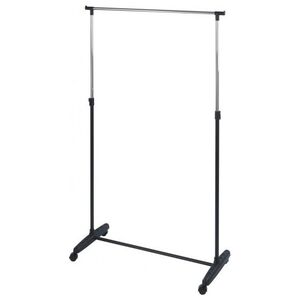 Wenko wieszak na ubrania Mikey 90 x 103-107 cm stal chromowana/czarna