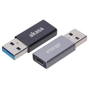 Adapter USB Akasa USB-C - USB Czarny  (AK-CBUB61-KT02)