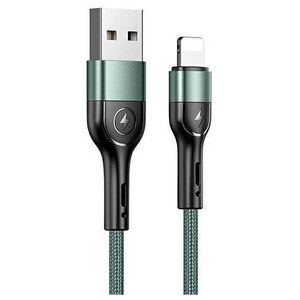 Kabel USB Usams USB-A - Lightning 1 m Zielony (6958444945248)