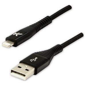 Kabel USB Logo USB-A - Lightning 2 m Czarny