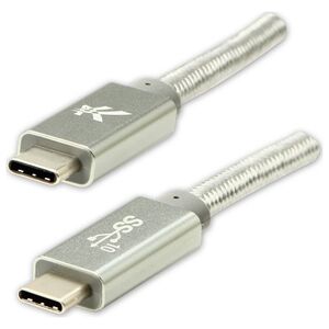 Kabel USB Logo USB-C - USB-C 1 m Biały