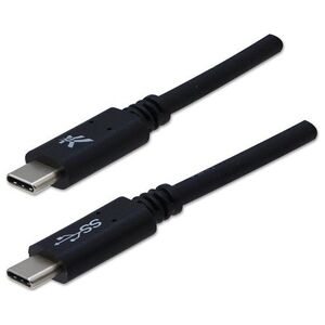 Kabel USB Logo USB-C - USB-C 1 m Czarny