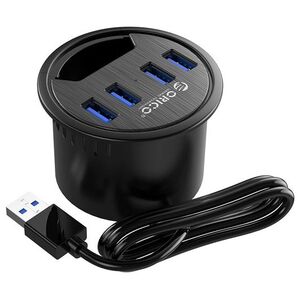 HUB USB Orico biurkowy USB 3.1 Gen1 4x USB A (DESK-4U-BK-BP)