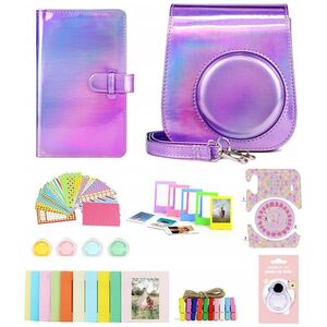 Pokrowiec LoveInstant Zestaw 8w1 Futerał Album - Fujifilm Instax Mini 11 / Fioletowy Błysk