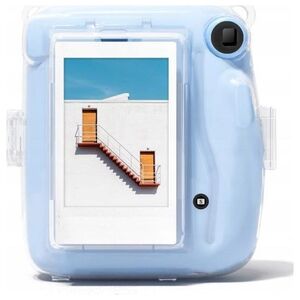 Pokrowiec LoveInstant Futerał Etui Pokrowiec Do Fujifilm Instax Mini 11 / Przezroczysty Z Kieszonką Na Zdjęcia