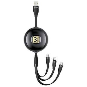 Kabel USB Usams USB-A - Lightning 1 m Czarny (Usa001133)