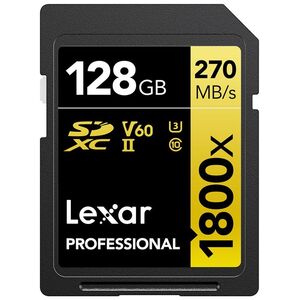 Karta Lexar Professional 1800x SDXC 128 GB Class 10 UHS-II/U3 V60 (LSD1800128G-BNNNG)