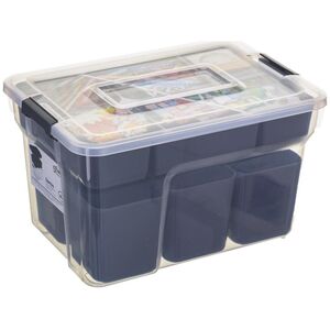 5five Plastikowy pojemnik z pokrywką Organizer Pudełko