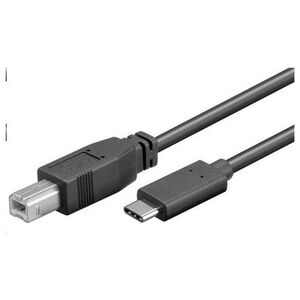 Kabel USB PremiumCord USB-C - USB-B 1 m Czarny (ku31cd1bk)