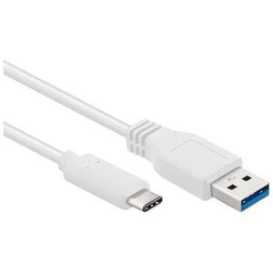 Kabel USB PremiumCord USB-A - USB-C 3 m Biały (ku31ck3w)