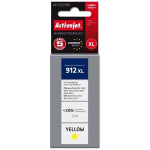 Tusz Activejet Tusz Activejet AH-912YRX (zamiennik HP 912XL 3YL83AE| Premium| 990 stron| żółty)