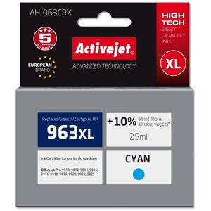 Tusz Activejet Tusz Activejet AH-963CRX (zamiennik HP 963XL 3JA27AE| Premium| 1760 stron| niebieski)