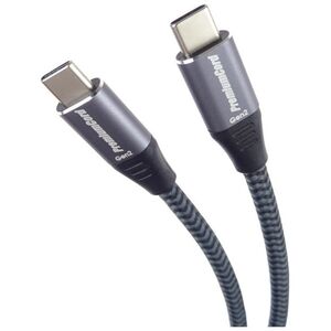 Kabel USB PremiumCord USB-C - USB-C 0.5 m Czarno-szary (ku31cr05)