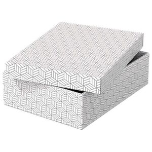 Esselte PUDŁO/PUDEŁKO OZDOBNE TEKTURA Z RECYKLINGU ESSELTE 265x100x360 BIAŁE 3szt.