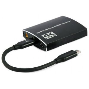 Adapter USB Gembird GEMBIRD Adapter USB-C na 2x HDMI 4K 60Hz czarny