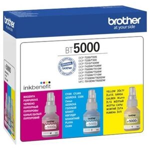 Tusz Brother Zestaw tuszy Brother BT5000CLVAL kolorowy