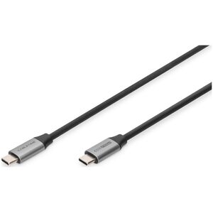 Kabel USB Digitus USB-C - USB-C 1 m Czarny (DB-300220-010-S)