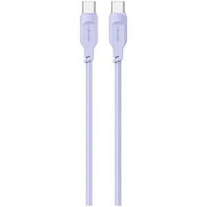 Kabel USB Usams USB-C - USB-C 1.2 m Fioletowy (brak)