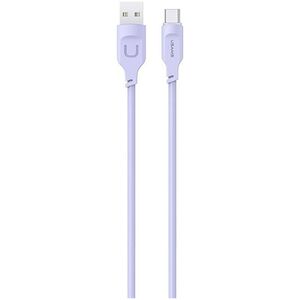 Kabel USB Usams USB-A - USB-C 1.2 m Fioletowy (brak)