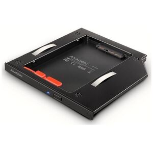 Kieszeń Axagon Ramka na 2,5" SSD-HDD do gniazda DVD, RSS-CD09, 9.5mm LED aluminium