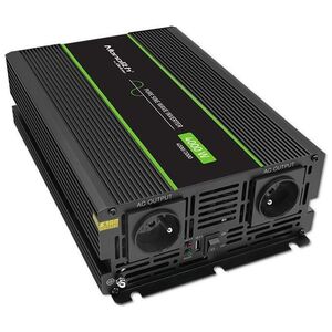 Przetwornica Qoltec Przetwornica napięcia Monolith | 2000W | 4000W | 2000W | 4000W | 12V na 230V | Czysty Sinus