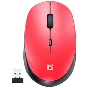 Mysz Defender Mysz bezprzewodowa Defender AURIS MB-027 optyczna bezklikowa silent 1600dpi czerwona