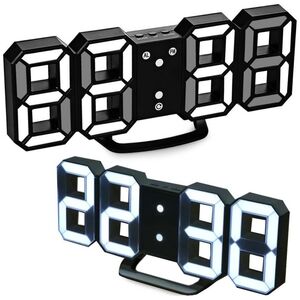 Verk Group Zegar budzik elektroniczny termometr z alarmem LED