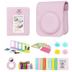 Pokrowiec LoveInstant Zestaw 8w1 Akcesoria Do Fujifilm Instax Mini 12 / Różowy