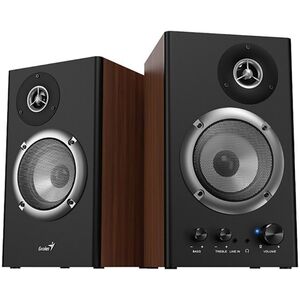 Głośniki komputerowe Genius Genius głośniki SP-HF1200B, 2.0, 36W, brązowe, regulacja głośności, drewniane, 40Hz-20kHz