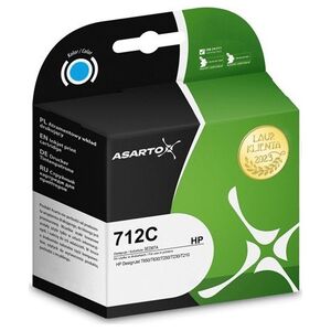 Tusz Asarto Tusz Asarto do HP 712C | 3ED67A  | 29 ml | cyan